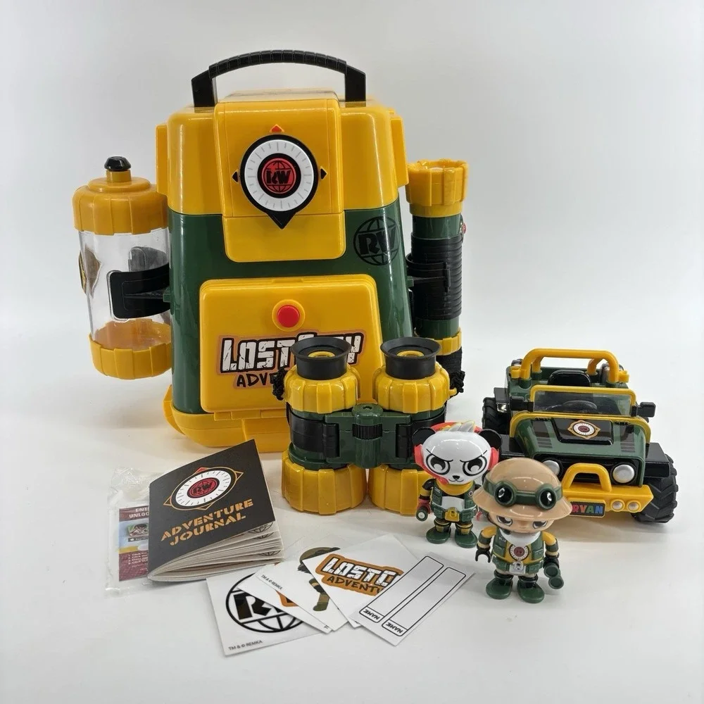 Ryan's World Lost City Adventures Backpack Playset Flashlight Binoculars Figures